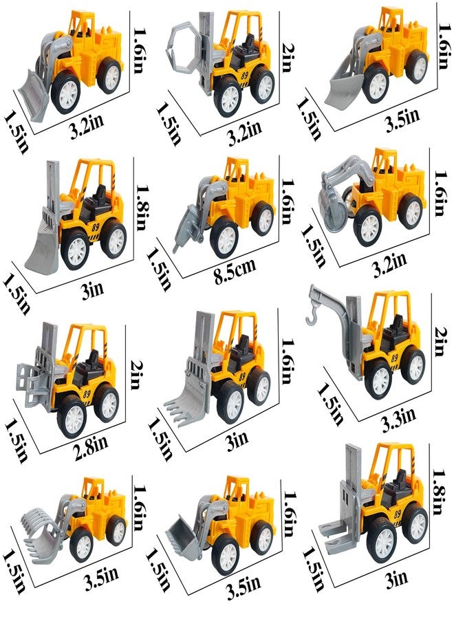 Juuxncgv 24PCS Mini Construction Vehicles,Play Figure Vehicles,Pull Back Engineering Vehicles,Toy Figure Construction Vehicles,Small Construction Toys for Birthday Party Favors,Gifts - Image 2